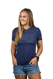 Nine Line land of the free relaxed shirt in navy from front